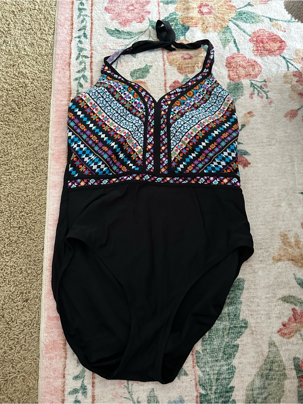 Aqua Green One Piece Swimsuit Size XL